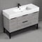 Modern Bathroom Vanity, Floor Standing, 48